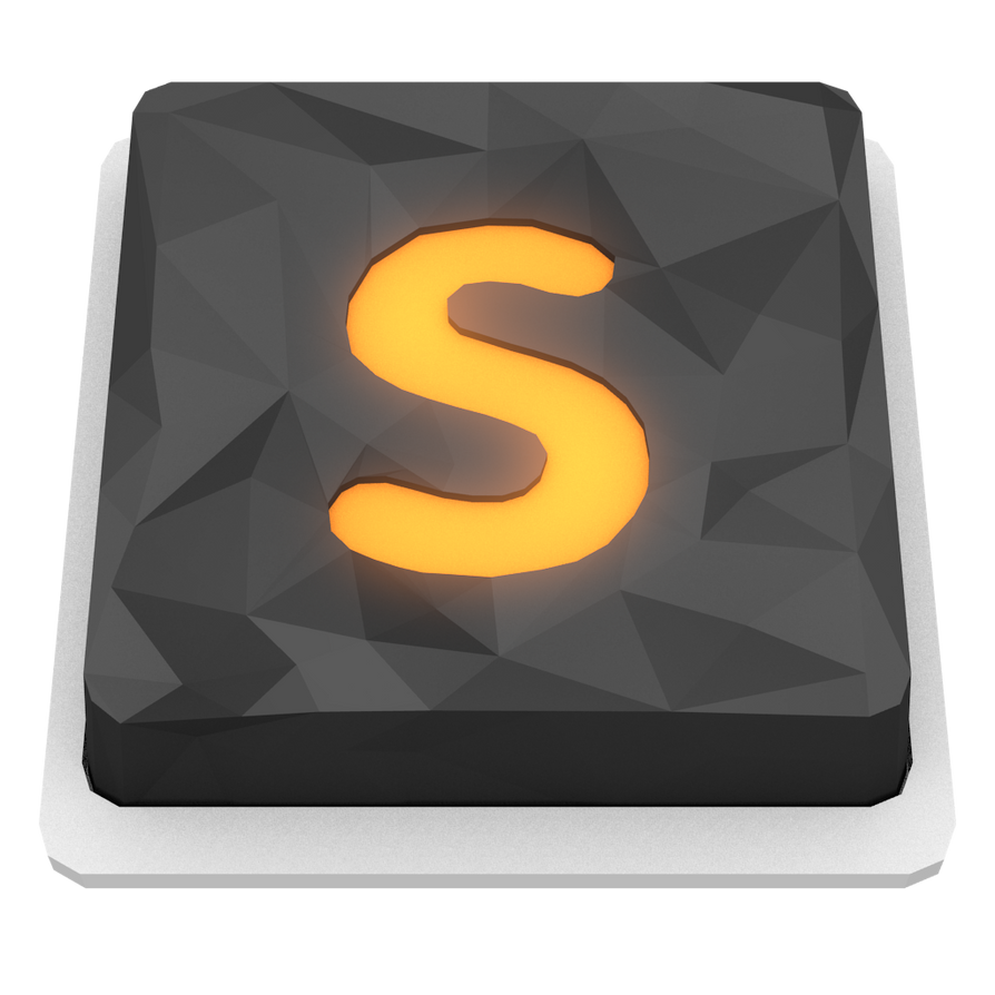 Low Poly Sublime Text 2 Icon by BenWurth