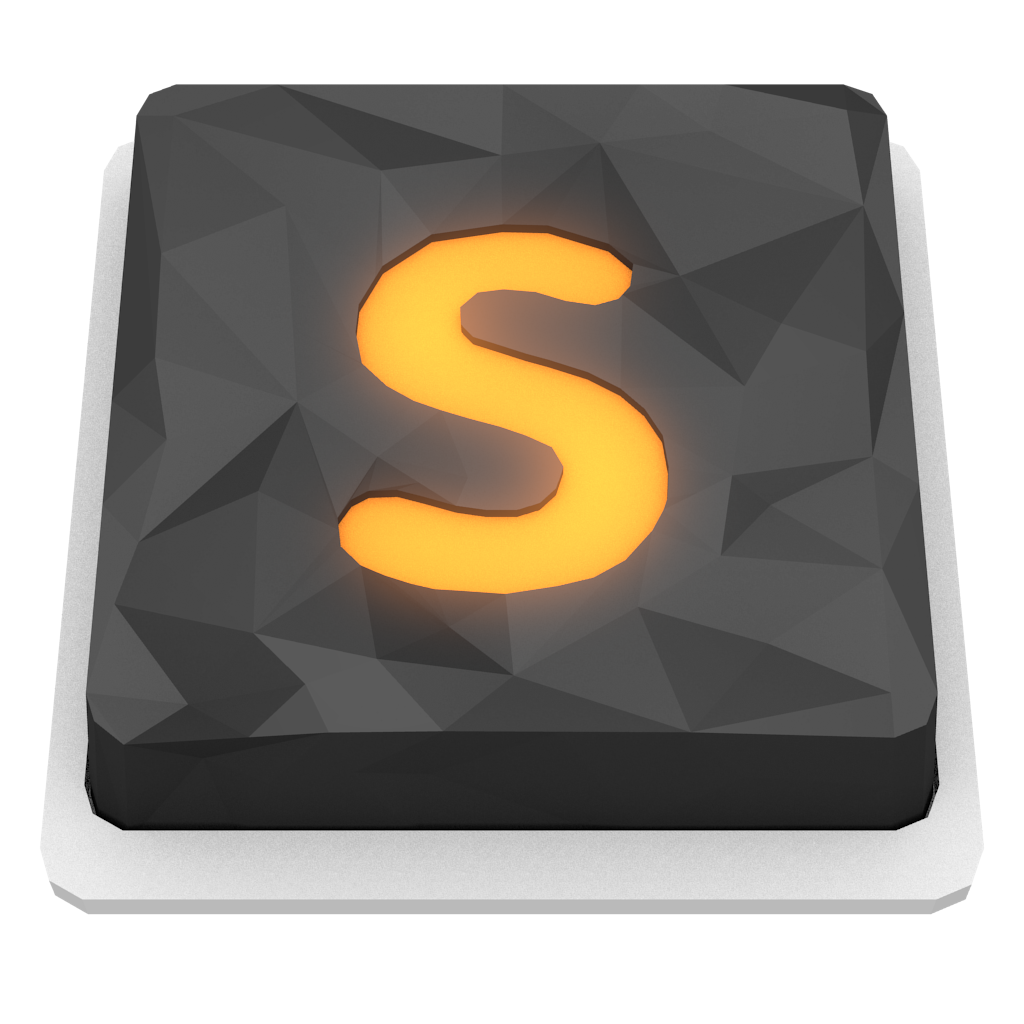 Low Poly Sublime Text 2 Icon by BenWurth