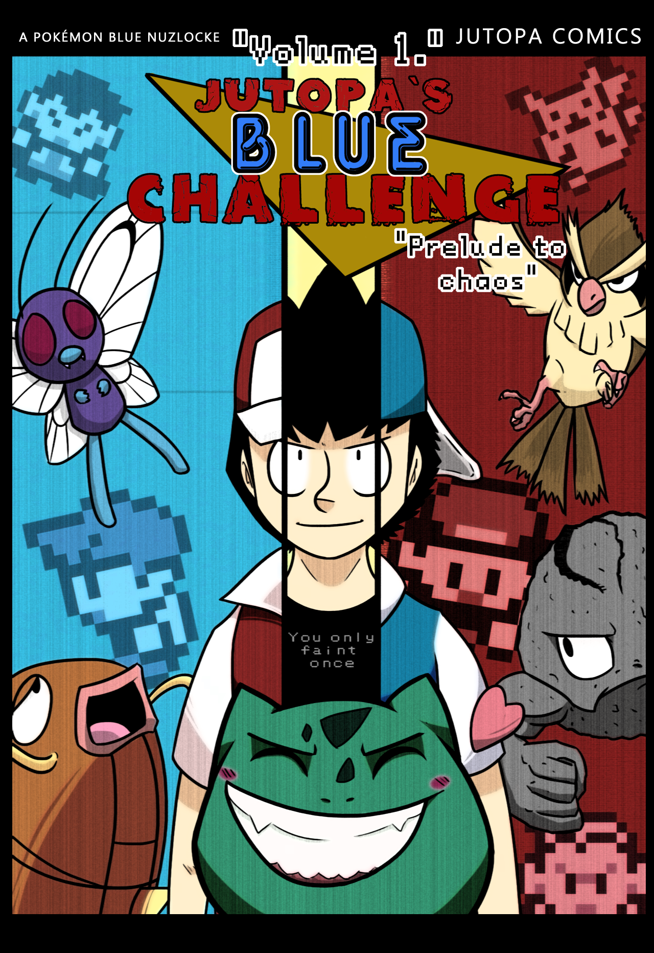 Jutopa's Blue Challenge Vol 1. Cover Page