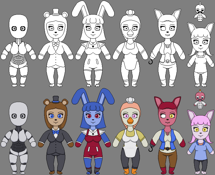 Fnaf As Anime - Twisted animatronics - Wattpad