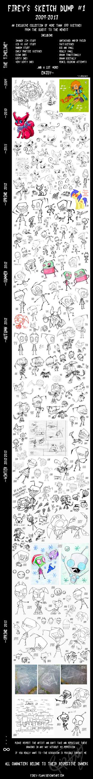 Firey's Sketch Dump #1 (2009-2013)