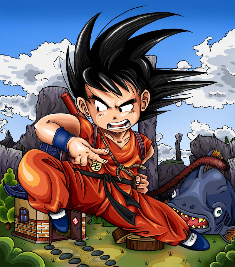 Dragonball - Kid Goku by TimothyJamesF