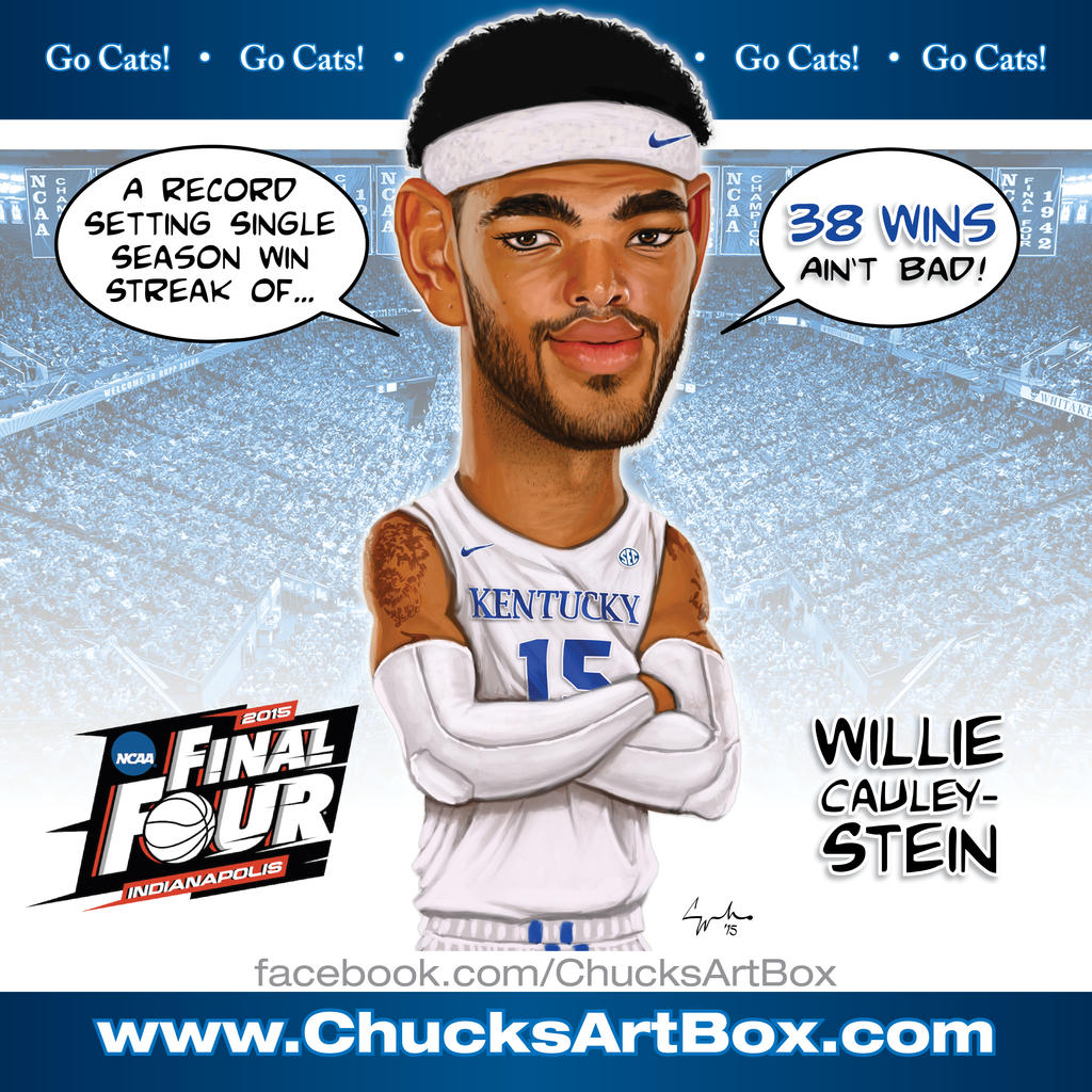 Willie Cauley-Stein UK Wildcats Caricature