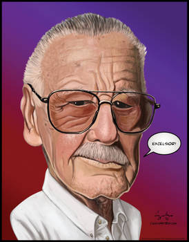 Stan Lee Caricature Marvel Comics