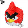 mikaglo Origami 3d Angry Birds Red 1