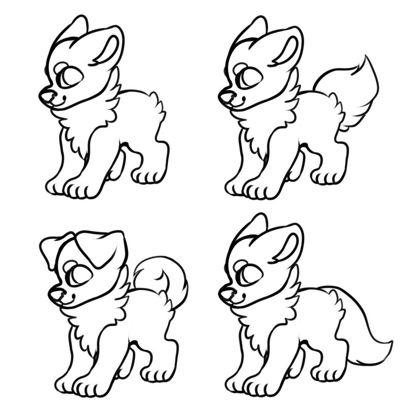 F2U Puppy base (sai and png) by Pyraella on DeviantArt