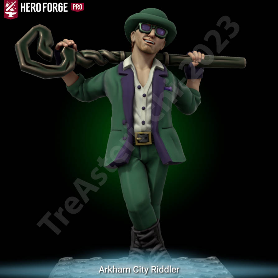 Arkham City Riddler - Heroforge by TreAsterischi on DeviantArt