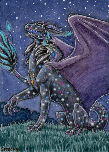 ACEO for Aishila,  Star Dragoness