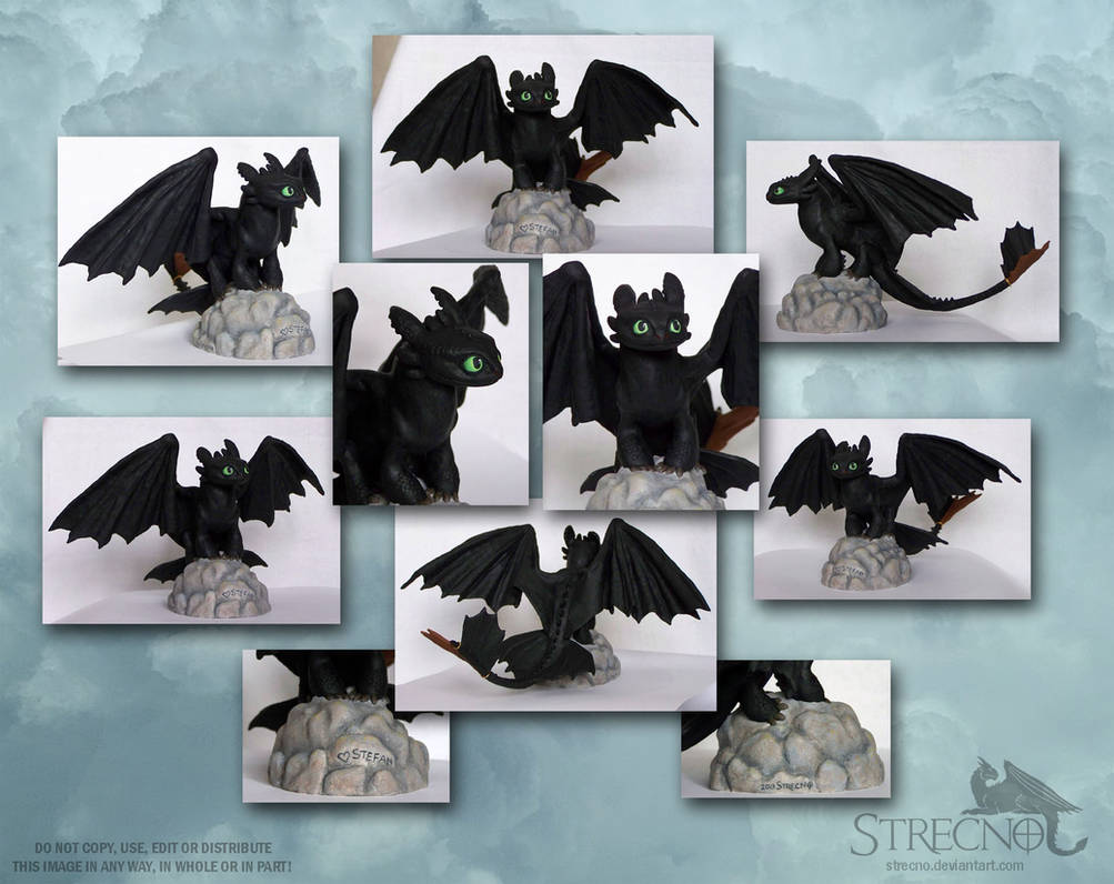 Toothless sculpture 2 by Strecno on DeviantArt