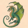Green Dragon Tattoo Design