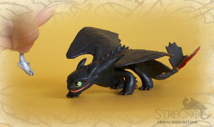 Toothless and Fish