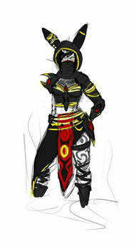 Umbreon Gijinka Cosplay Concept Design