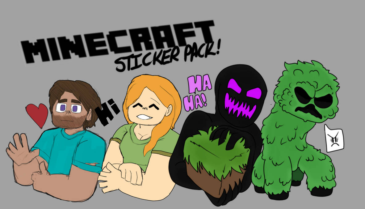 Minecraft Sticker Pack Promo by EnderStudio404 on DeviantArt