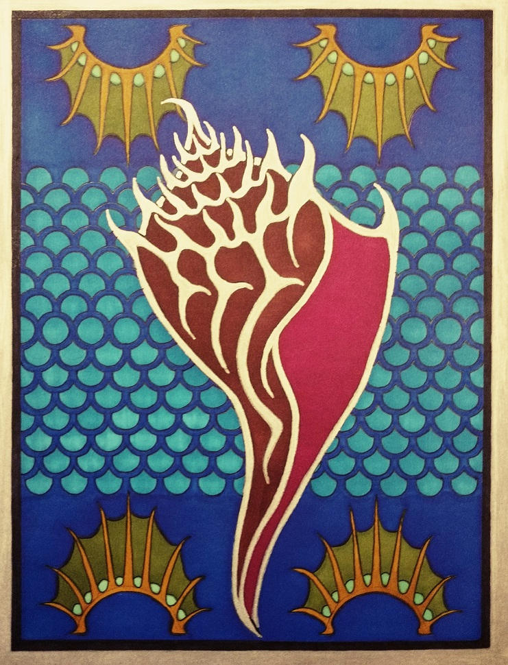 Tribal Abstract Conch Shell by John-Gallows on DeviantArt