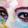 Watercolor eye study