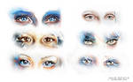 Watercolor eyes compilation I