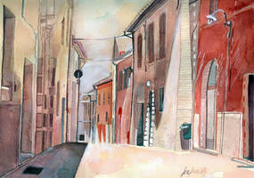 Italy, watercolor