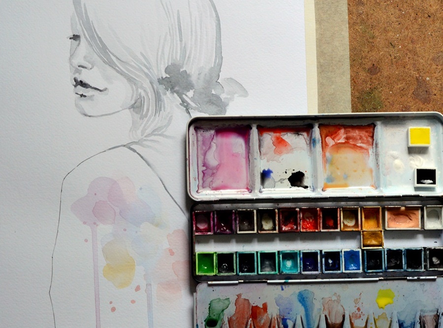 Work in progress...and my palette