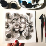 Inktober 2019, Day 16 - Wild by jane-beata