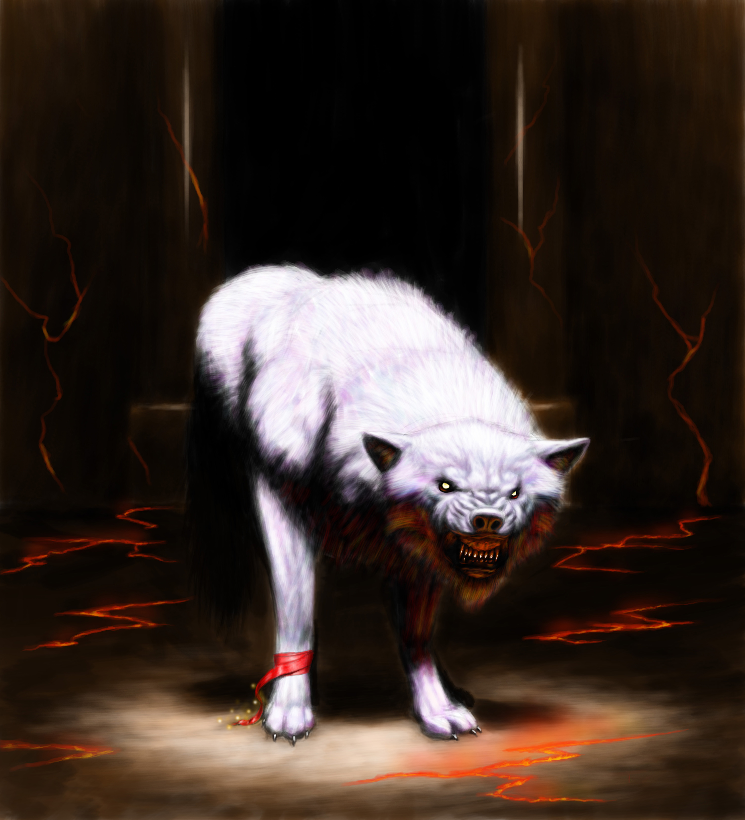 Fenris at Ragnarok by Uberlegen31