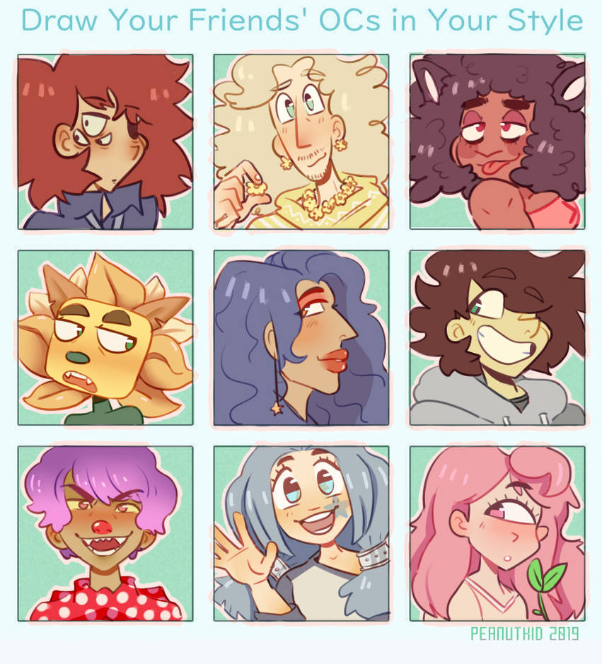 Draw Your Friends Ocs In Your Style Challenge By Peanut Kid On Deviantart