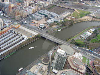 Bird's eye view of Melbourne
