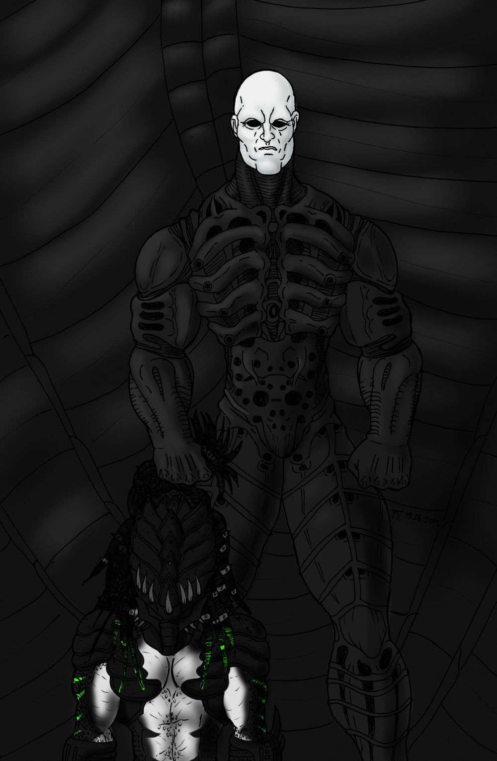 Predator Prometheus Predator Meets Prometheus WIP by DasTierLockjaw on DeviantArt