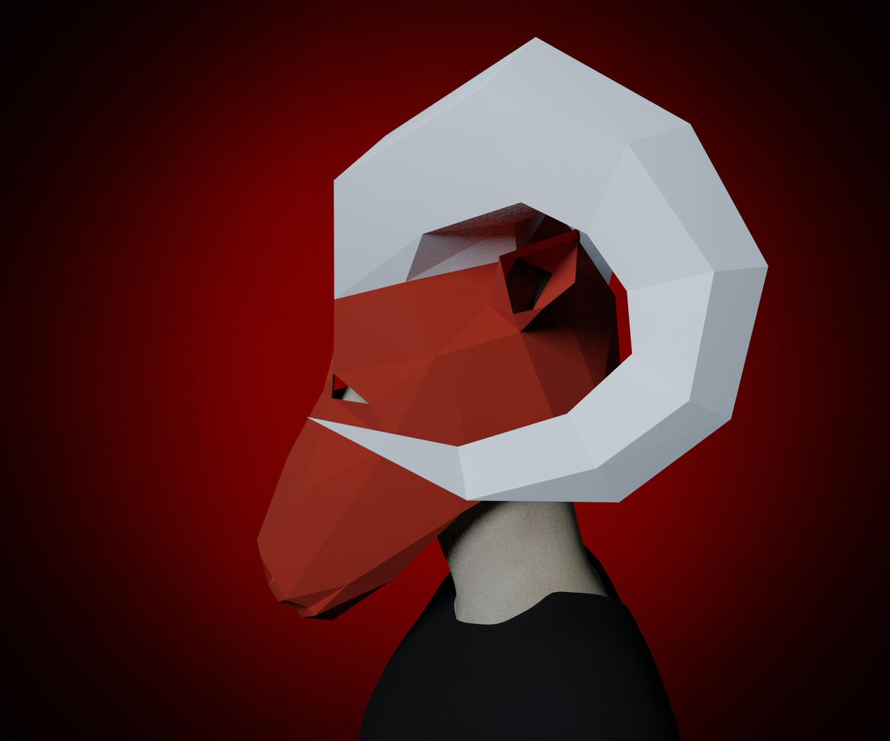 RAM mask by PapercraftTemplates on DeviantArt