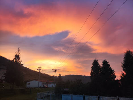 Orange clouds Sunset