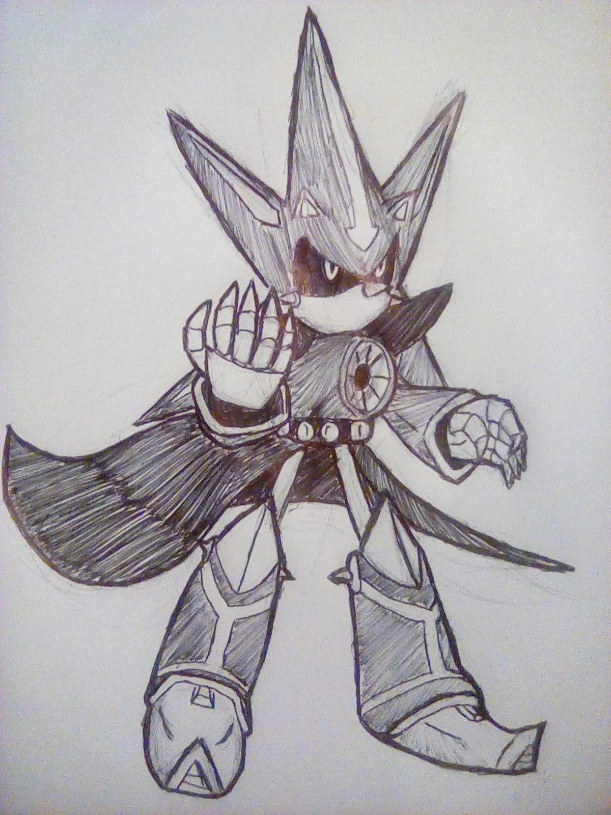 Sketchin Super Neo Metal Sonic ⚡️✍🏾 #metalsonic #neometalsonic #super