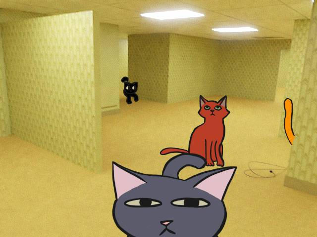 Cats in the backrooms by beancat44 on DeviantArt
