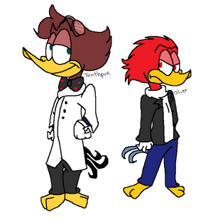 Toothpick And Oliver Woodpecker.