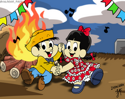 Chico Bento E Rosinha dancando