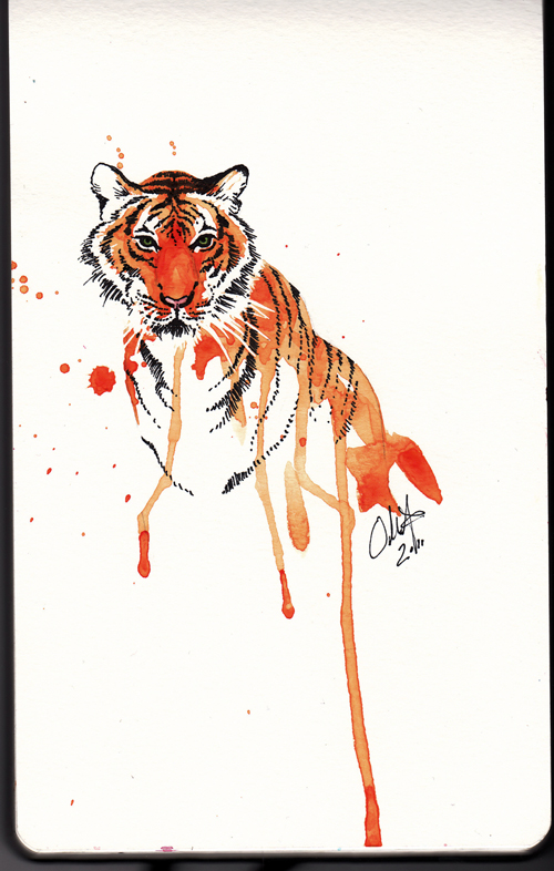 Tiger2 Water Color