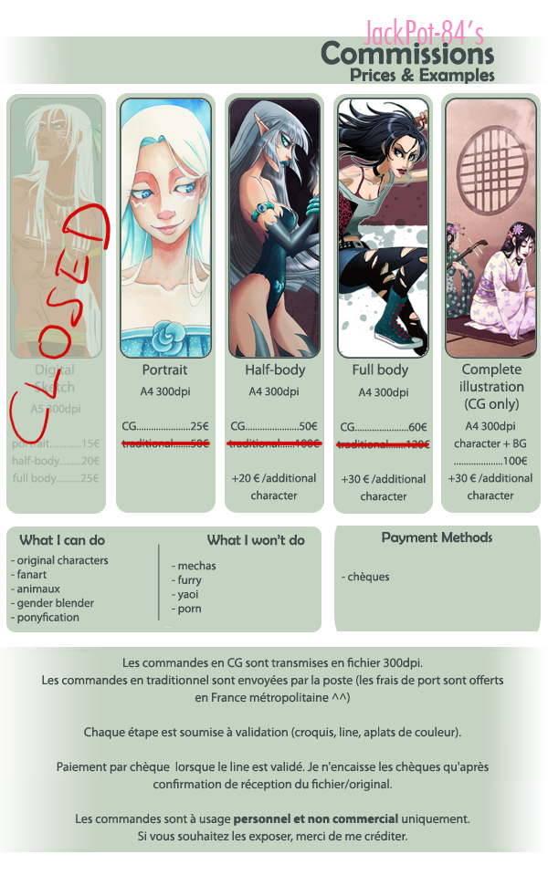 +FRANCE ONLY+ Commissions [EDIT : CLOSED]