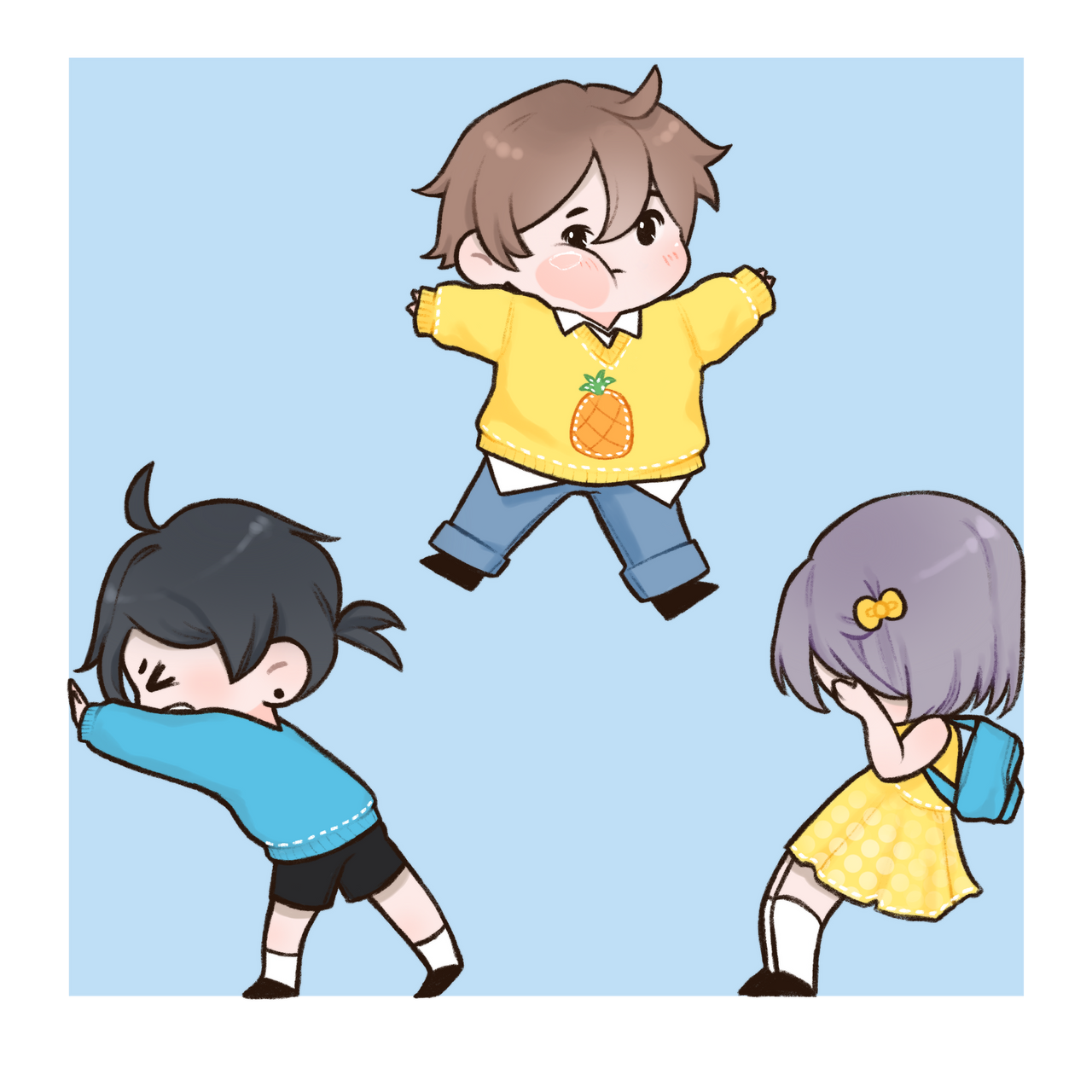 Cute Chibi characters commission by WildMuffin2000 on DeviantArt