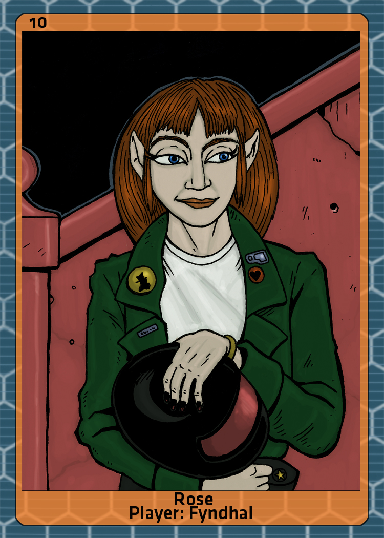 Shadowrun card 10: Rose