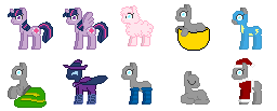 Free adoptable pony pixel base extra.1 by Rebecca-doodles