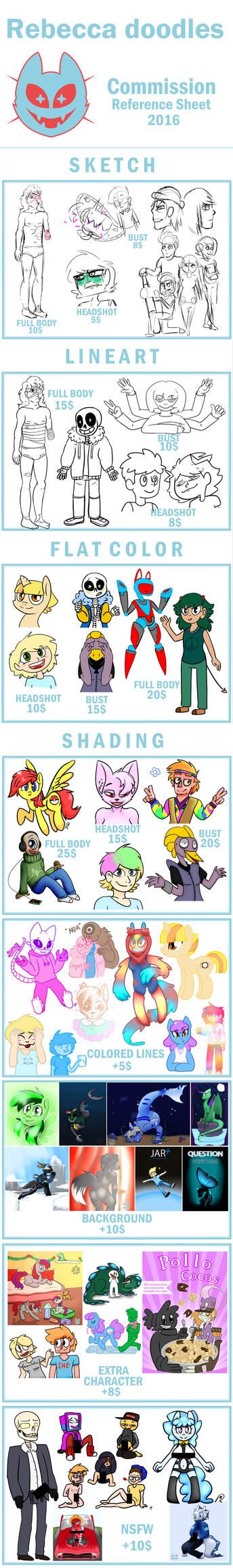 Commission reference sheet 2016