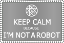 I'M NOT A ROBOT - STAMP by Nauges