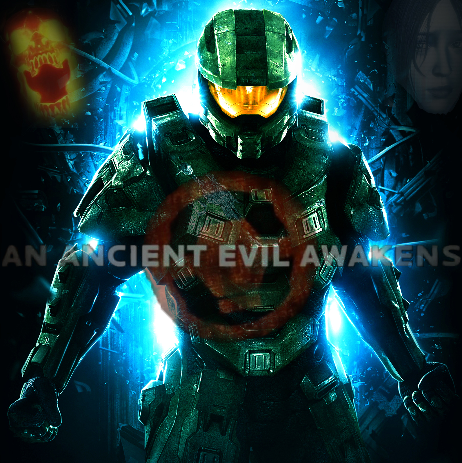 My Halo 4 poster WIP