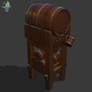 Tavern barrel low-poly model