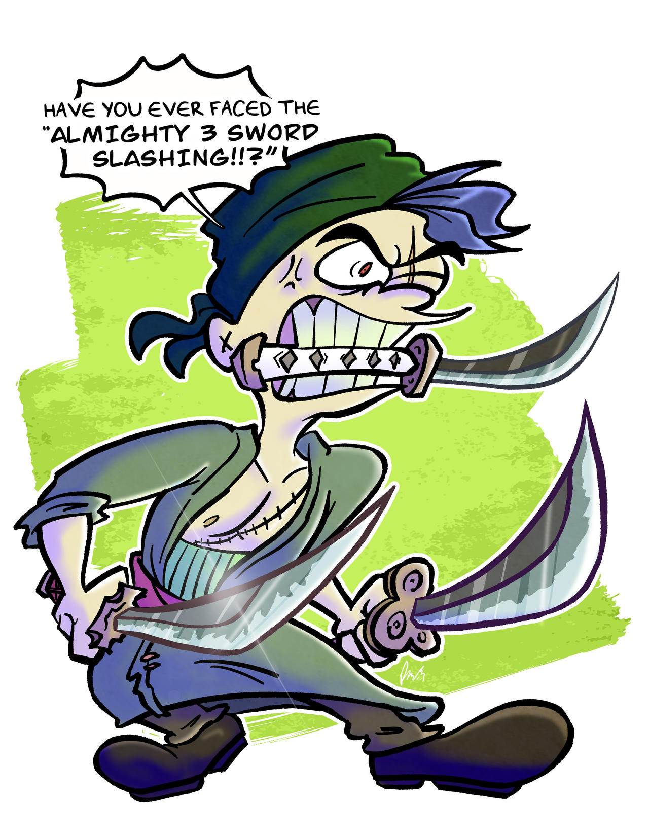 Ed, Edd, N Eddy X One Piece (Rolf/Zoro) by Derede on DeviantArt