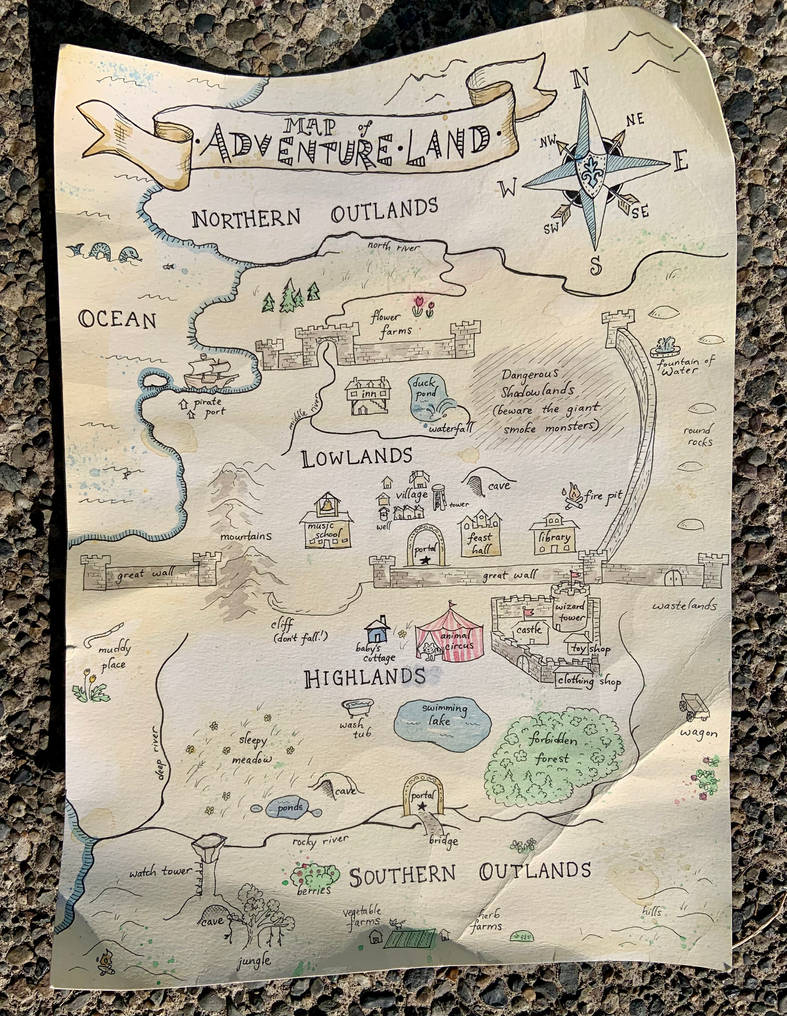 Map of Adventure Land by Drollittle on DeviantArt