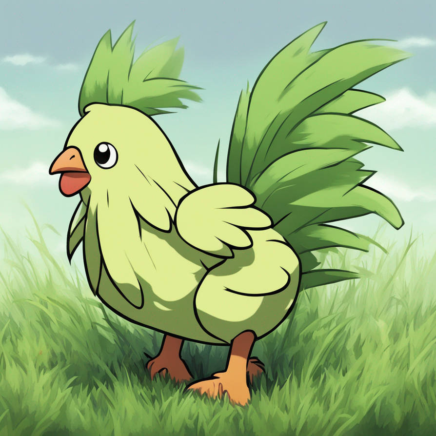 Grass Type Chicken Pokemon By Peckyjr On DeviantArt grass-type-chicken-pokemon-by-peckyjr-on-deviantart