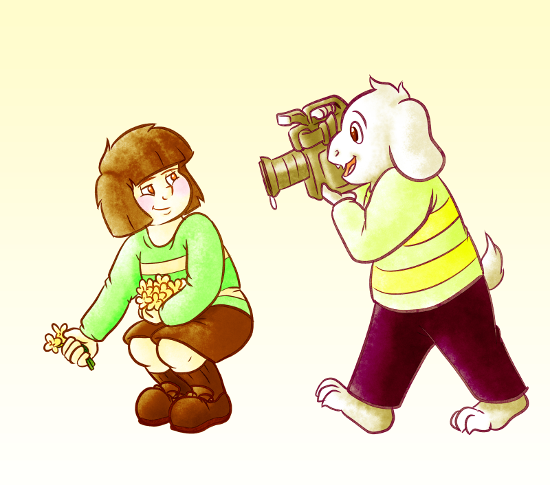 Chara and Asriel