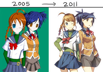 2005 vs 2011 by raemz-desu