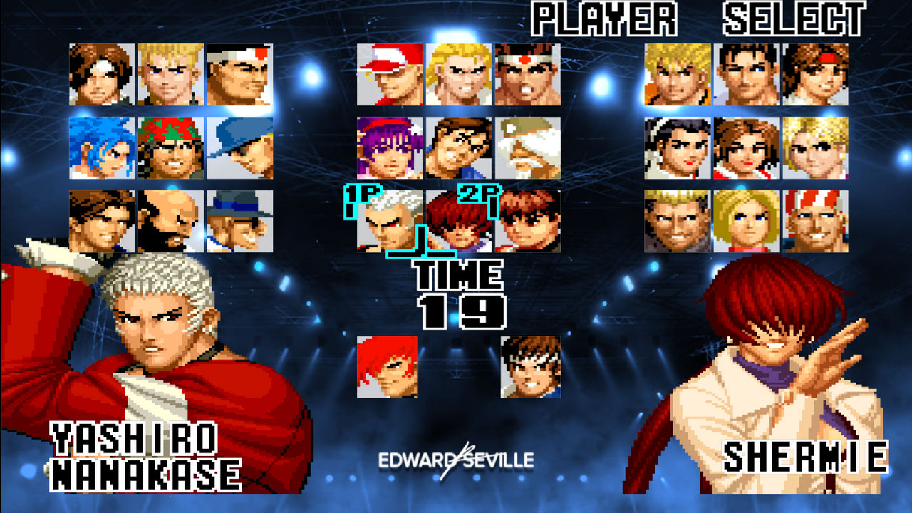 Kof Selection KOF'97 Screen Select by EdwardSeville on DeviantArt
