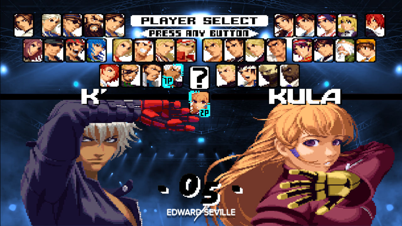 Kof Selection KOF 2000 Screen Select by EdwardSeville on DeviantArt