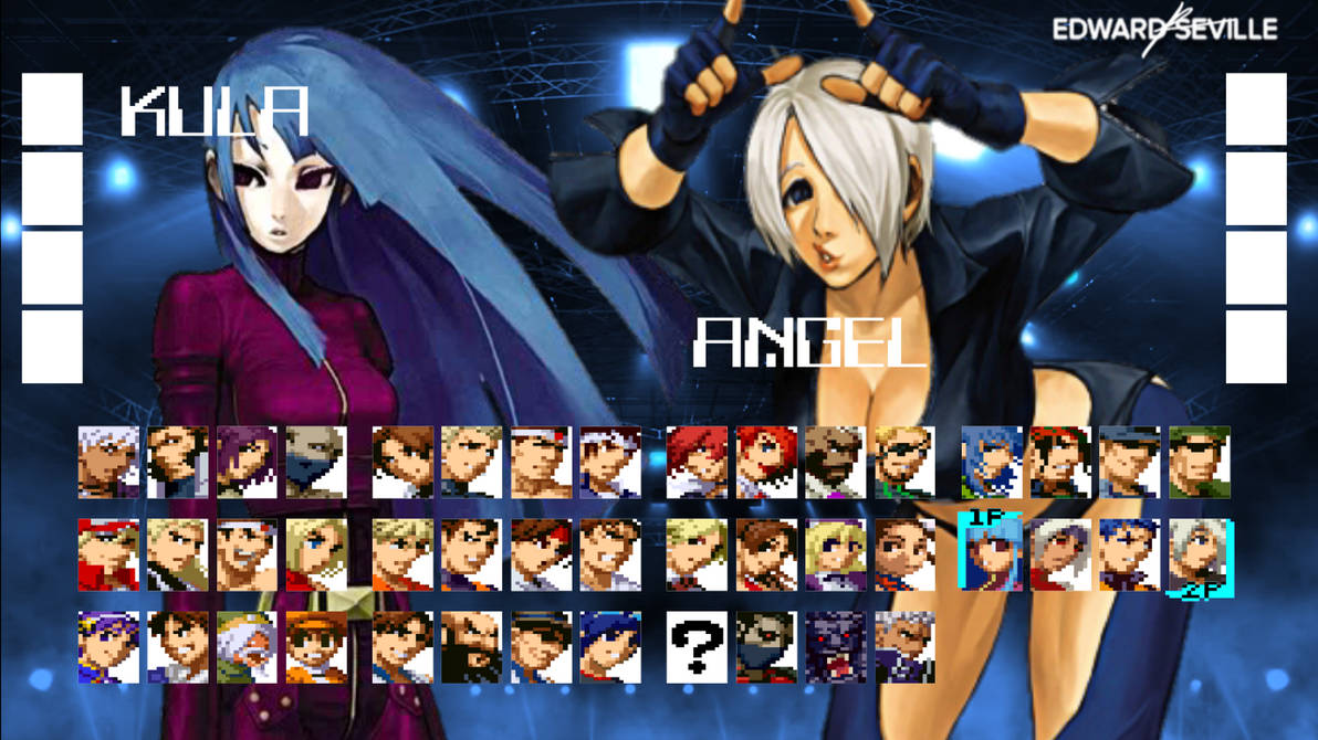 Kof Selection KOF 2001 Screen Select by EdwardSeville on DeviantArt